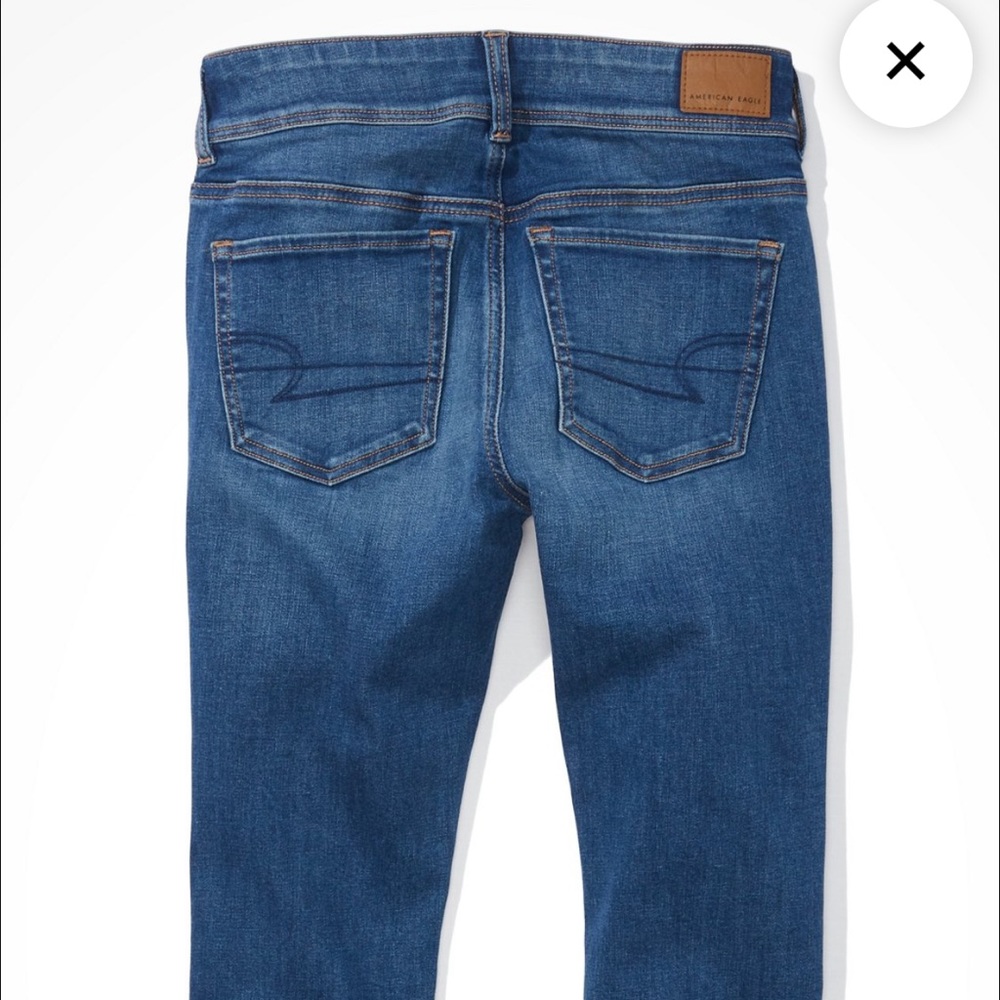 American Eagle Short Court Kick Boot Stretch Jeans Size 16 in like new condition